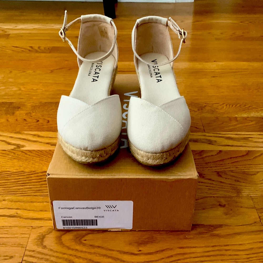 Viscata Formiga Espadrille Wedges Beige